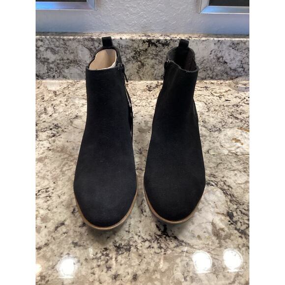 White Mountain Womens Ankle Boots Suede Black Side Zip Booties Size 9 NWT - Picture 6 of 8